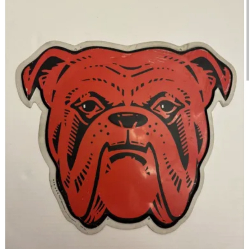 Vintage Red Dog Tin Metal Beer Sign